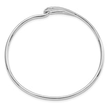Sterling Silver Rhodium-plated Polished Bangle