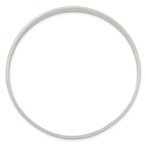 Sterling Silver 9.75mm Solid Polished Plain Slip-On Bangle Bracelet