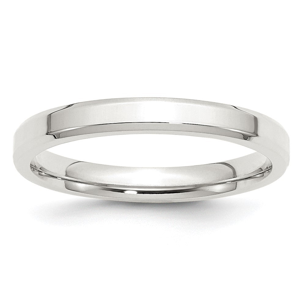Sterling Silver 3mm Beveled Edge