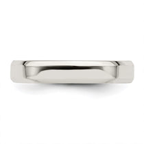 Sterling Silver 4mm Beveled Edge