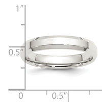 Sterling Silver 4mm Beveled Edge
