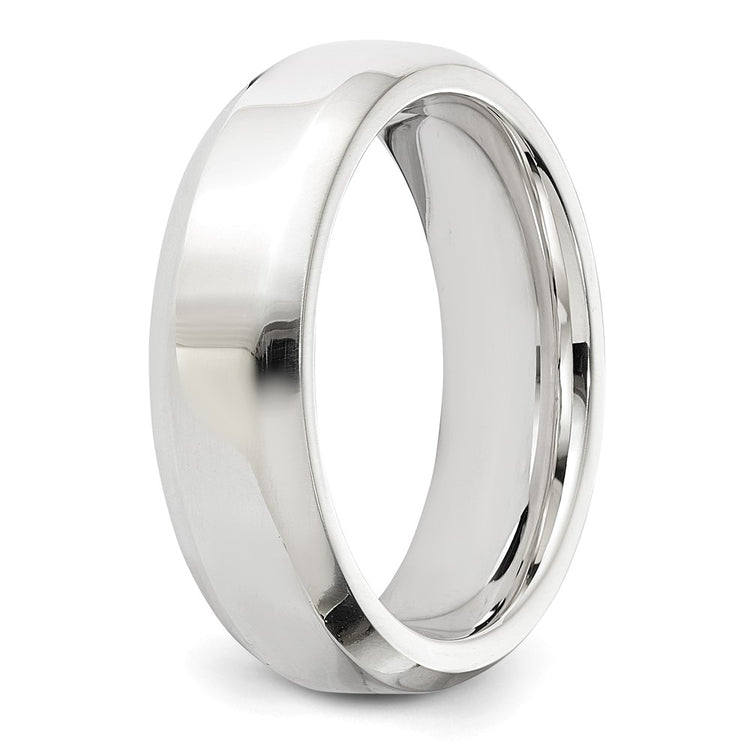 Sterling Silver 6mm Beveled Edge