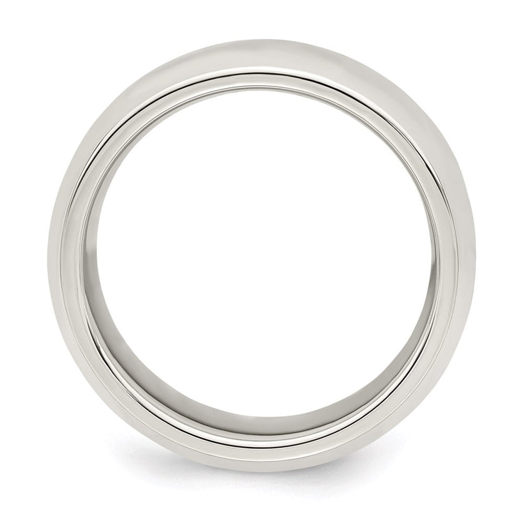 Sterling Silver 7mm Beveled Edge