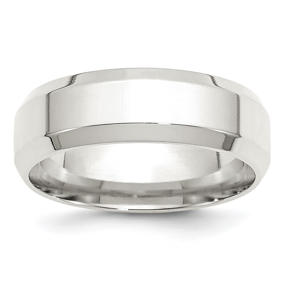 Sterling Silver 7mm Beveled Edge