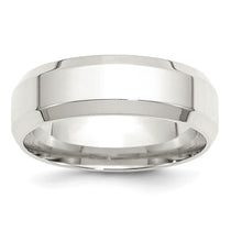 Sterling Silver 7mm Beveled Edge