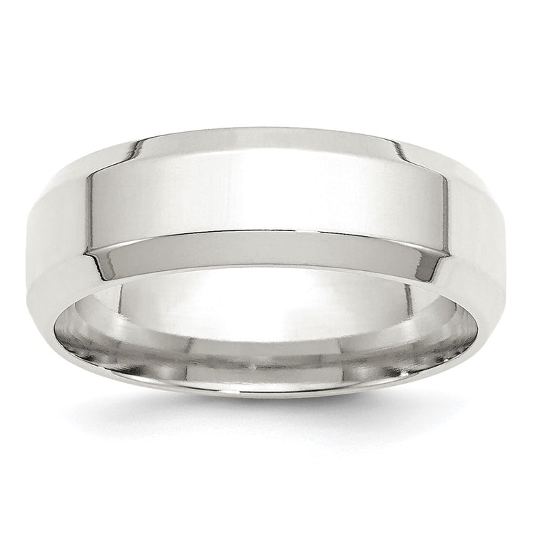 Sterling Silver 7mm Beveled Edge