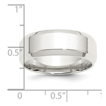 Sterling Silver 8mm Beveled Edge
