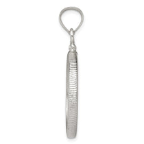 Wideband Distinguished Coin Jewelry Sterling Silver Polished 24.1 x 1.7mm $0.25 Screw Top Coin Bezel Pendant