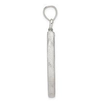 Wideband Distinguished Coin Jewelry Sterling Silver Polished 30.5 x 2.1mm $0.50 Screw Top Coin Bezel Pendant