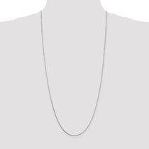 Sterling Silver 1mm 8 Sided Box Chain