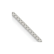 Sterling Silver 1.25mm 8 Sided Box Chain