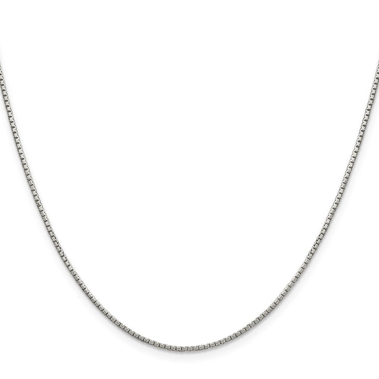 Sterling Silver 1.35mm 8 Sided Box Chain