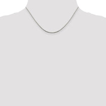 Sterling Silver 1.5mm 8 Sided Box Chain