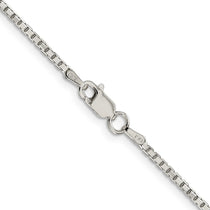 Sterling Silver 1.7mm 8 Sided Box Chain