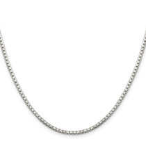 Sterling Silver 2mm 8 Sided Box Chain