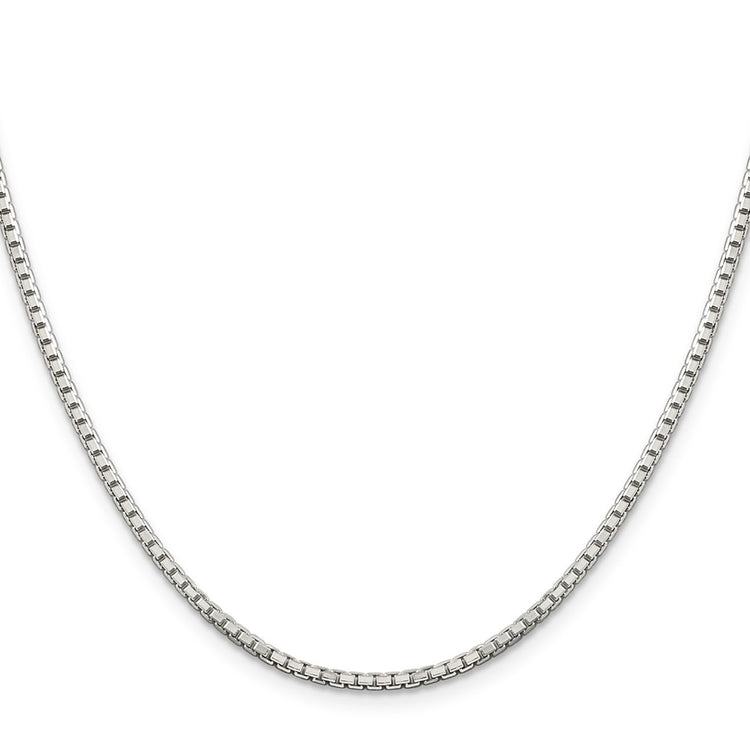 Sterling Silver 2mm 8 Sided Box Chain