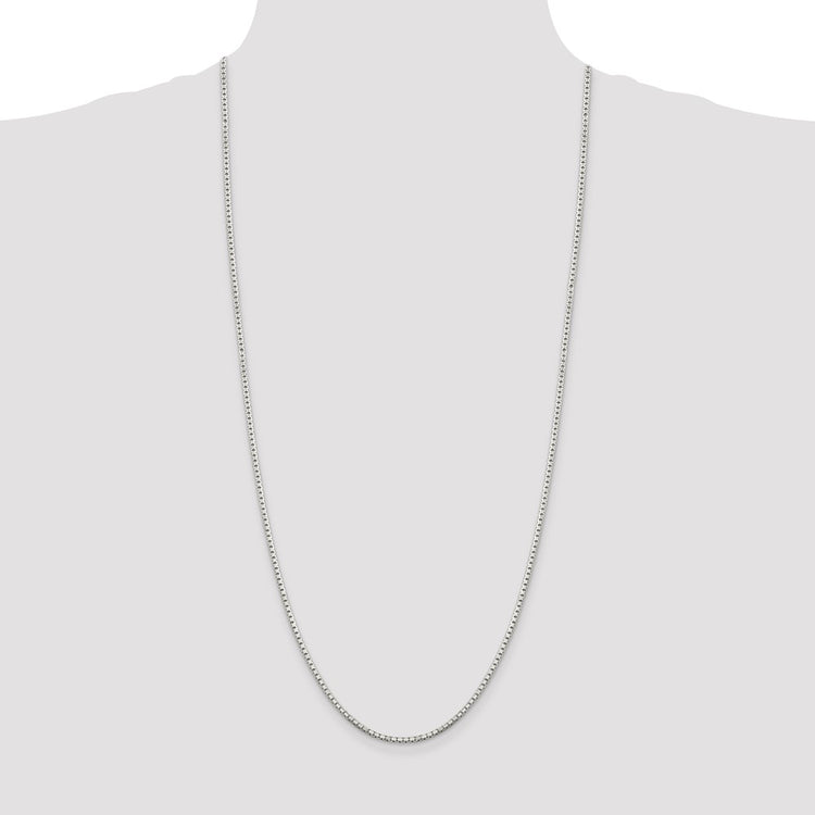 Sterling Silver 2mm 8 Sided Box Chain