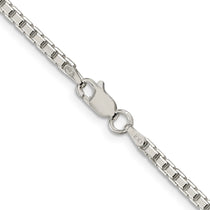 Sterling Silver 2.5mm 8 Sided Box Chain