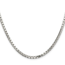 Sterling Silver 2.9mm 8 Sided Box Chain