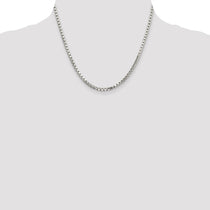 Sterling Silver 2.9mm 8 Sided Box Chain