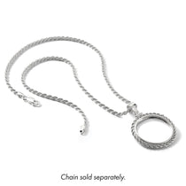 Wideband Distinguished Coin Jewelry Sterling Silver Polished Rope 26.4 x 1.8mm Susan B. Anthony Screw Top Coin Bezel Pen