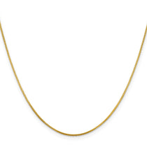 Gold-plated Sterling Silver .8mm Box Chain