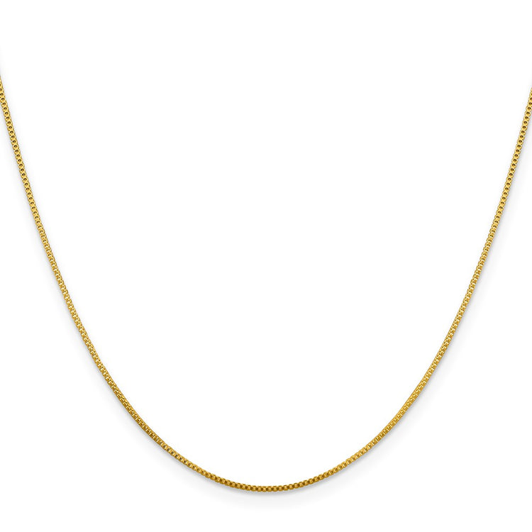 Gold-plated Sterling Silver .8mm Box Chain