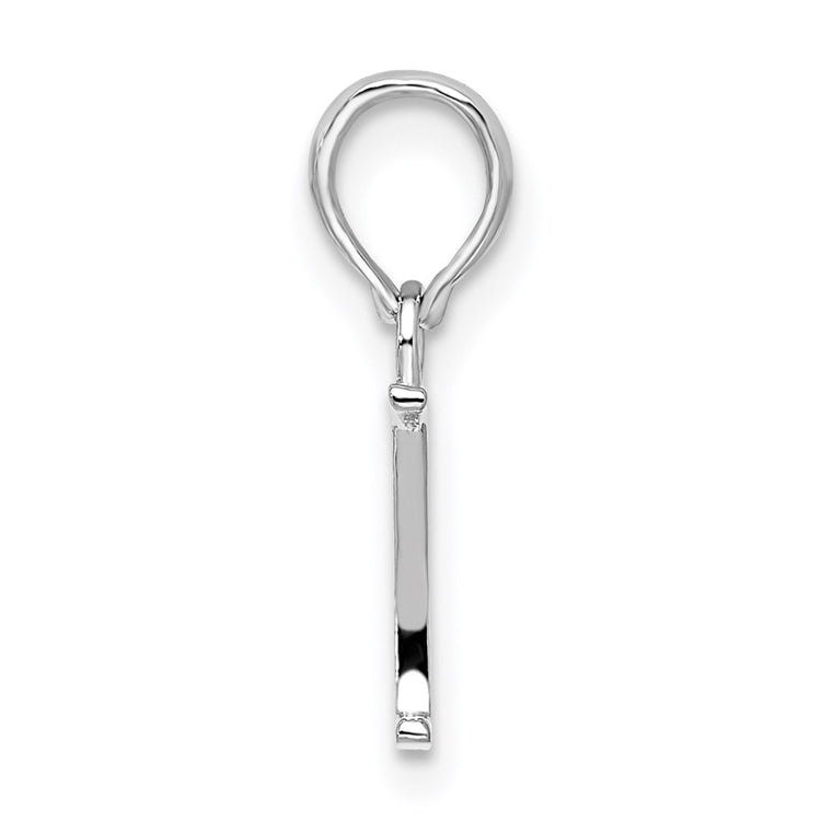 Sterling Silver Block Letter Y Initial Pendant Necklace - view 2