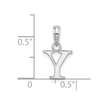 Sterling Silver Block Letter Y Initial Pendant Necklace - view 4