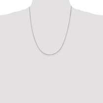 Sterling Silver 1.5mm Beveled Oval Cable Chain