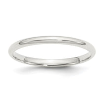 Sterling Silver 2mm Comfort Fit