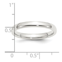 Sterling Silver 3mm Comfort Fit