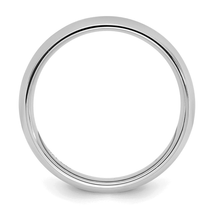 Sterling Silver Rhodium-plated 3mm Comfort Fit