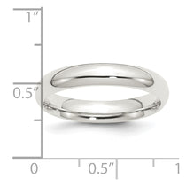 Sterling Silver 4mm Comfort Fit