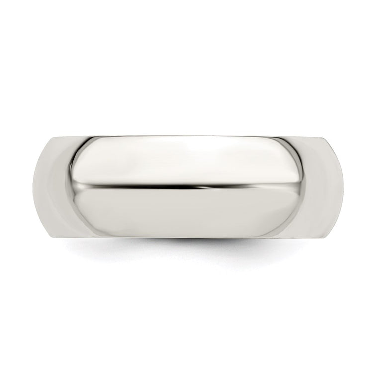 Sterling Silver 7mm Comfort Fit