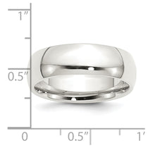 Sterling Silver 7mm Comfort Fit