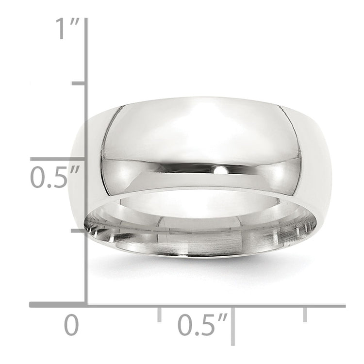 Sterling Silver 9mm Comfort Fit