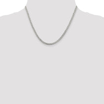 Sterling Silver 3.8mm Pav Curb Chain