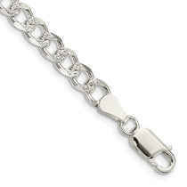 Sterling Silver 5.5mm Pav Curb Chain