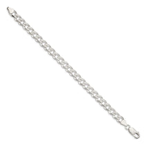 Sterling Silver 7.5mm Pav Curb Chain