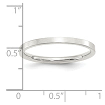 Sterling Silver 2mm Comfort Fit Flat