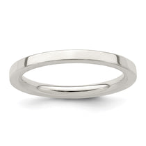 Sterling Silver 2mm Comfort Fit Flat