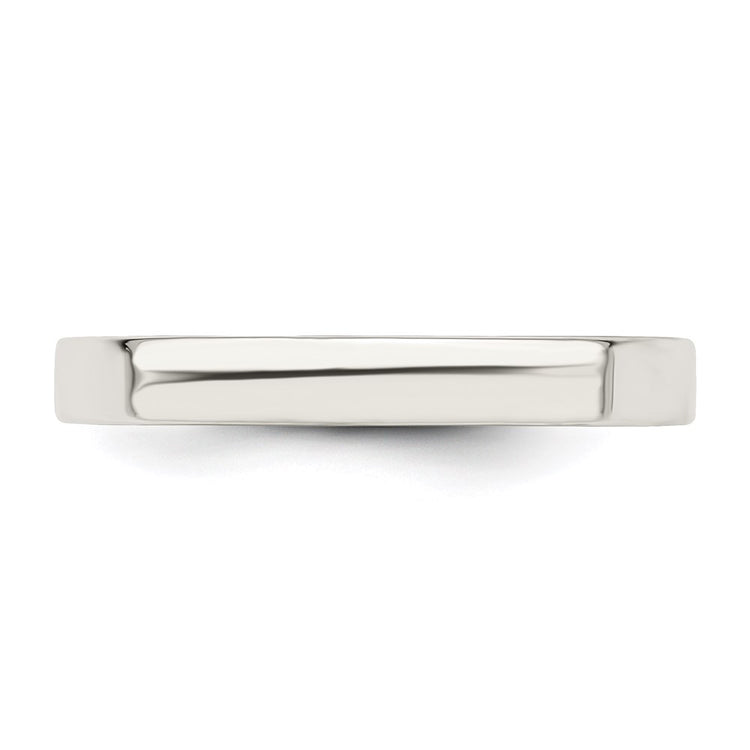 Sterling Silver 3mm Comfort Fit Flat