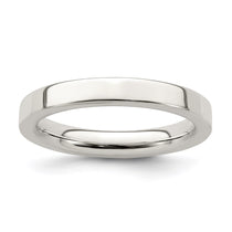Sterling Silver 3mm Comfort Fit Flat