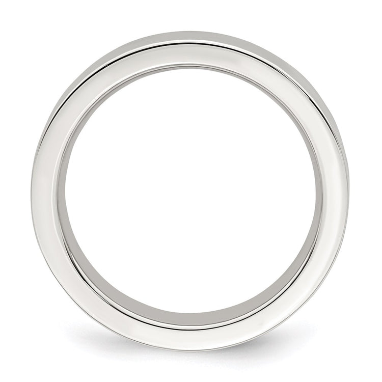 Sterling Silver 4mm Comfort Fit Flat