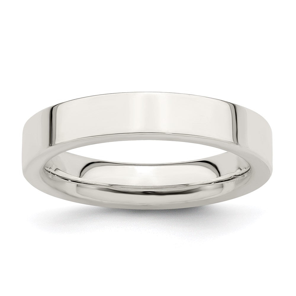 Sterling Silver 4mm Comfort Fit Flat