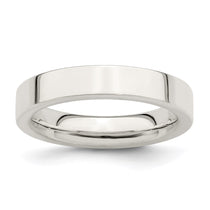 Sterling Silver 4mm Comfort Fit Flat