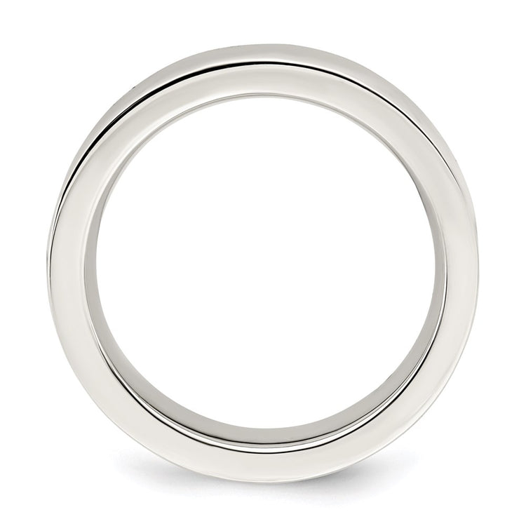 Sterling Silver 5mm Comfort Fit Flat