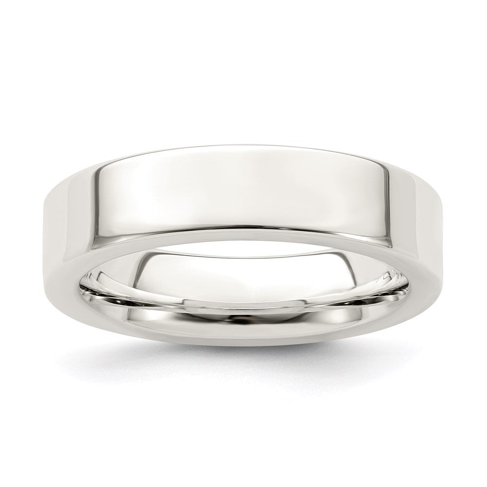 Sterling Silver 5mm Comfort Fit Flat
