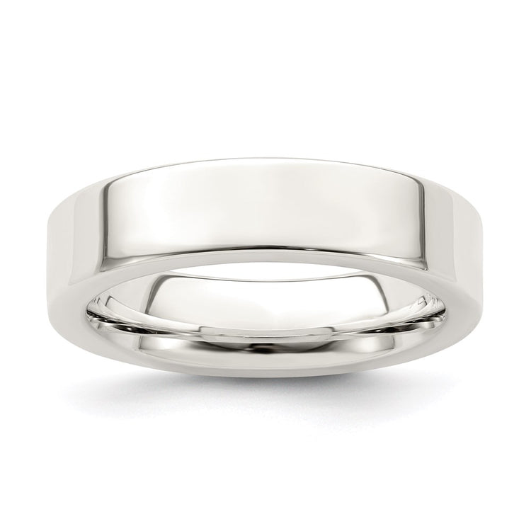 Sterling Silver 5mm Comfort Fit Flat
